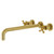 Kingston Brass KS8047BX Metropolitan Wall Mount Tub Faucet, Brushed Brass