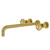 Kingston Brass KS8047RX Belknap Wall Mount Tub Faucet, Brushed Brass