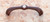 JVJ Old World Bronze 96 mm (3.78") Door Pull With Acrylic Inset - 73112