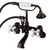 Kingston Brass AE59T5 Aqua Vintage Wall Mount Tub Faucet with Hand Shower, Oil Rubbed Bronze