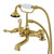 Kingston Brass AE203T7 Aqua Vintage 7-Inch Tub Faucet with Hand Shower, Brushed Brass