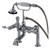 Kingston Brass Aqua Vintage AE104T1TAL Tudor Deck Mount Clawfoot Tub Faucet with Hand Shower, Polished Chrome