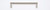 JVJ Polished Nickel 128 mm (5.04") Squared Ultra Thin Door Pull - 75516