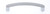 JVJ Polished Chrome 128 mm (5.04") Thick Bowed Door Pull - 76126