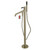 Kingston Brass KS8138DKL Kaiser Freestanding Tub Faucet with Hand Shower, Brushed Nickel