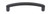JVJ Oil Rubbed Bronze 128 mm (5.04") Thick Bowed Door Pull - 76120