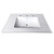 Kingston Brass Fauceture Continental 25-Inch Ceramic Vanity Top, 8-Inch, 3-Hole, White - LBT25227W38