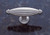 JVJ Satin Nickel 2 1/2" Oblong Fluted Door Knob - 62046