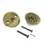 Kingston Brass DTL5305A3 Grid Tub Drain Kit, Antique Brass