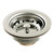 Kingston Brass K111BPN Tacoma Stainless Steel Kitchen Sink Basket Strainer, Polished Nickel