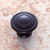 JVJ 66215 Matte Black 1 1/4" Ringed Door Knob