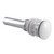 Kingston Brass EV7001WT Push Pop-Up Drain without Overflow, 22 Gauge, Polished Chrome/White