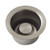 Kingston Brass BS2008 Extended Waste Disposer Flange & Stopper - Brushed Nickel