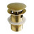 Kingston Brass VTDESHOEBB Trimscape Toe-Touch Tub Drain with Overflow, Brushed Brass