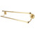 Kingston Brass BA2713PB Milano 24" Dual Towel Bar, Polished Brass