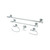 Kingston Brass BAHK70512478C 5-Piece Bathroom Accessory Combo, Polished Chrome - 18" Towel Bar, 24" Towel Bar, Towel Ring, Toilet Paper Holder, Robe Hook