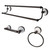 Kingston Brass BAK111348ORB Victorian 3-Piece Bathroom Accessory Set, Oil Rubbed Bronze - Towel bar, Towel Ring, Toilet Paper Holder