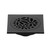 Kingston Brass BSF6360MB Watercourse Floral 4" Square Grid Shower Drain, Matte Black