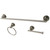 Kingston Brass BAK821148SN Concord 3-Piece Bathroom Accessory Set, Brushed Nickel - Towel bar, Towel Ring, Toilet Paper Holder