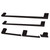 Kingston Brass BAHK6312478MB Metzinger 5-Piece Bathroom Accessory Set, Matte Black  - 18" Towel Bar, 24" Towel Bar, Towel Ring, Toilet Paper Holder, Robe Hook