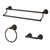 Kingston Brass BAK175348ORB Heritage 3-Piece Bathroom Accessory Set, Oil Rubbed Bronze - Towel bar, Towel Ring, Toilet Paper Holder