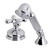 Kingston Brass KSK3331AXTR Deck Mount Hand Shower with Diverter for Roman Tub Faucet, Polished Chrome