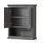 Wyndham WCS2020WCDK Deborah 24 inch Bathroom Wall-Mounted Storage Cabinet in Dark Gray