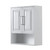 Wyndham WCV2525WCWH Daria 24 inch Wall-Mounted Storage Cabinet in White