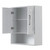 Wyndham WCV2525WCWH Daria 24 inch Wall-Mounted Storage Cabinet in White