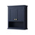 Wyndham  WCV2323WCBL Avery 24 inch Wall-Mounted Bathroom Storage Cabinet in Dark Blue