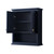 Wyndham WCV2323WCBL Avery 24 inch Wall-Mounted Bathroom Storage Cabinet in Dark Blue