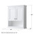 Wyndham WCV2323WCWH Avery 24 inch Wall-Mounted Bathroom Storage Cabinet in White
