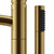 Wyndham WCAT102340P11GD Taron Modern-Style Bathroom Tub Filler Faucet and Hand Shower (Floor-mounted)  in Brushed Gold