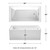 Wyndham WCBTW16030RBNTRIM Grayley 60 x 30 Inch Alcove Bathtub in White with Right-Hand Drain and Overflow Trim in Brushed Nickel