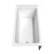 Wyndham WCBTW16032L Grayley 60 x 32 Inch Alcove Bathtub in White with Left-Hand Drain and Overflow Trim in Polished Chrome