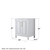 Wyndham WCV252530SWGCXSXXM24 Daria 30 Inch Single Bathroom Vanity in White, No Countertop, No Sink, 24 Inch Mirror, Brushed Gold Trim Wyndham WCV252530SWGCXSXXM24 Daria 30 Inch Single Bathroom Vanity in White, No Countertop, No Sink, 24 Inch Mirror, Brushed Gold Trim