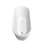 Wyndham WCBTE301159MWBNTRIM Ursula 59 Inch Freestanding Bathtub in Matte White with Brushed Nickel Drain and Overflow Trim