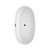 Wyndham WCBTK156159MBATPBK Juno 59 Inch Freestanding Bathtub in White with Floor Mounted Faucet, Drain and Overflow Trim in Matte Black