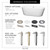 Wyndham WCOBT100360BKBNTRIM Mermaid 60 Inch Freestanding Bathtub in Black with White Interior with Brushed Nickel Drain and Overflow Trim