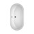 Wyndham WCOBT100260MBTRIM Soho 60 Inch Freestanding Bathtub in White with Matte Black Drain and Overflow Trim