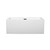 Wyndham WCOBT101160MBTRIM Melody 60 Inch Freestanding Bathtub in White with Matte Black Drain and Overflow Trim Wyndham WCOBT101160MBTRIM Melody 60 Inch Freestanding Bathtub in White with Matte Black Drain and Overflow Trim
