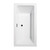 Wyndham WCOBT101160MBTRIM Melody 60 Inch Freestanding Bathtub in White with Matte Black Drain and Overflow Trim Wyndham WCOBT101160MBTRIM Melody 60 Inch Freestanding Bathtub in White with Matte Black Drain and Overflow Trim