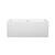 Wyndham WCOBT101160SWTRIM Melody 60 Inch Freestanding Bathtub in White with Shiny White Drain and Overflow Trim