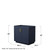 Wyndham WCF292936SBLCXSXXMXX Miranda 36 Inch Single Bathroom Vanity in Dark Blue, No Countertop, No Sink, Brushed Gold Trim
