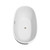 Wyndham WCBTK156163ATP11BN Juno 63 Inch Freestanding Bathtub in White with Floor Mounted Faucet, Drain and Overflow Trim in Brushed Nickel