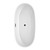 Wyndham WCBTK156167MBTRIM Juno 67 Inch Freestanding Bathtub in White with Matte Black Drain and Overflow Trim