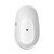 Wyndham WCBTE306167MWMBTRIM Juno 67 Inch Freestanding Bathtub in Matte White with Matte Black Drain and Overflow Trim