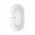 Wyndham WCOBT101260PCATPGD Carissa 60 Inch Freestanding Bathtub in White with Polished Chrome Trim and Floor Mounted Faucet in Brushed Gold