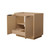 Wyndham WCF282836SLBCXSXXMXX Maroni 36 Inch Single Bathroom Vanity in Light Straw, No Countertop, No Sink, Matte Black Trim
