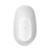 Wyndham WCBTE306167MWSWATPGD Juno 67 Inch Freestanding Bathtub in Matte White with Shiny White Trim and Floor Mounted Faucet in Brushed Gold